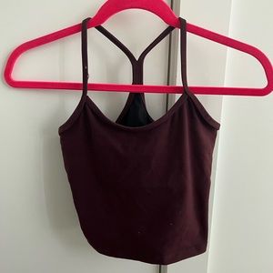 LULULEMON CROPPED POWER Y TANK - size 6!